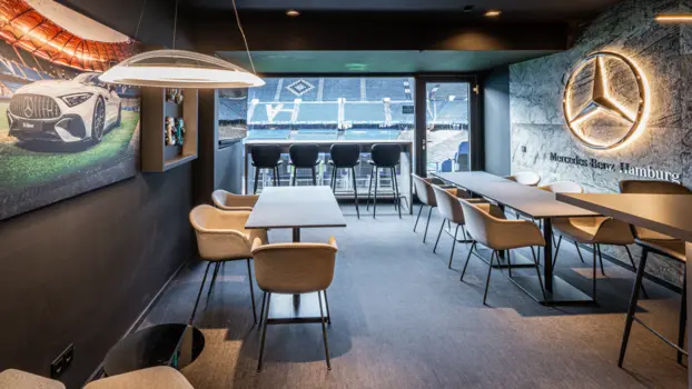 Mercedes-Benz-Loge im Volksparkstadion Hamburg